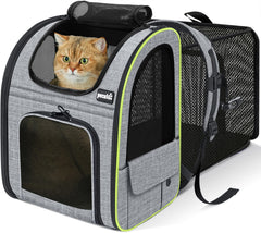 Pecute sac-dos-chat-extensible, espace supplémentaire pour se détendre en voyage.