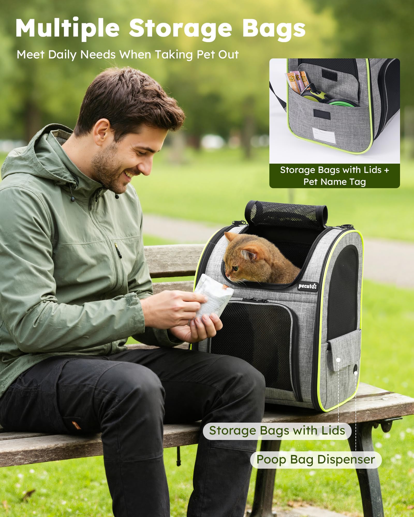 Pecute sac-dos-chat nettoyage simple, entretien rapide.
