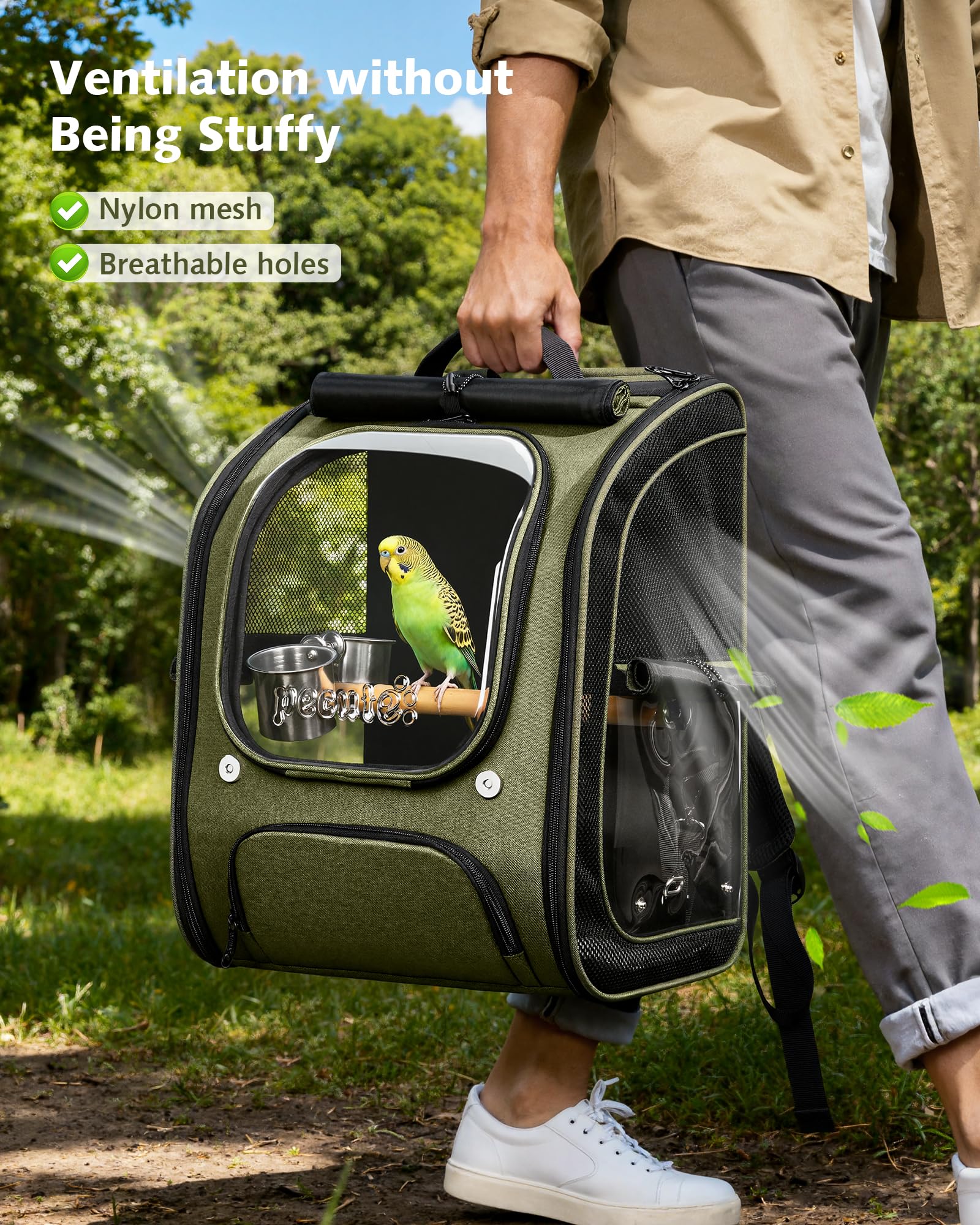 Pecute sac dos oiseaux dos ergonomique avec bretelles rembourrées pour le confort