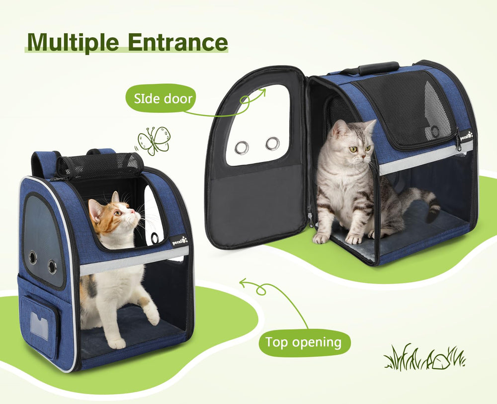 Pecute sac porte-animaux harnais ergonomique et sangles ajustables garantissant stabilité.