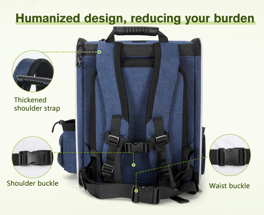 Pecute sac porte-animaux fermeture à verrouillage pour éviter les ouvertures accidentelles.