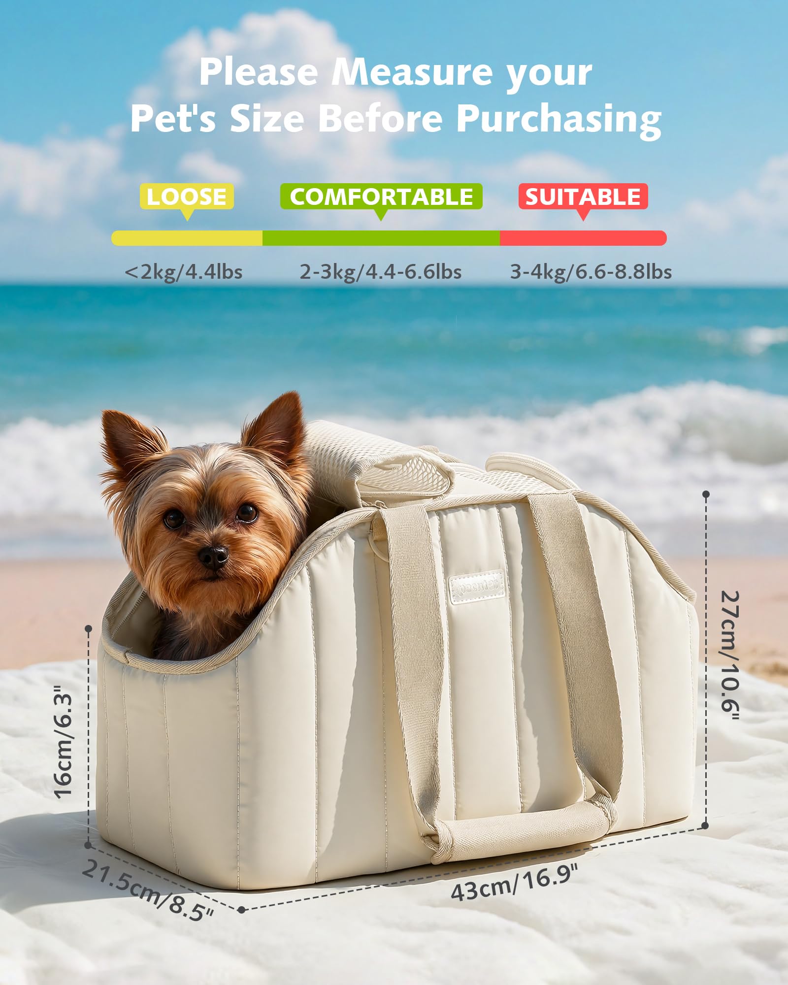 Pecute sac porte-chat arrière, design élégant et confortable pour votre chat.