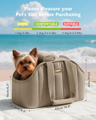 Pecute Sac-porteur-chien cote: porte sur l'avant pour voyager facilement.