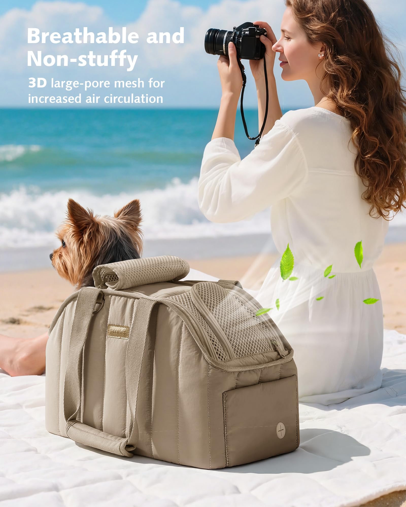 Pecute Sac-porteur-chien poches-grandes: rangements spacieux pour friandises et accessoires.