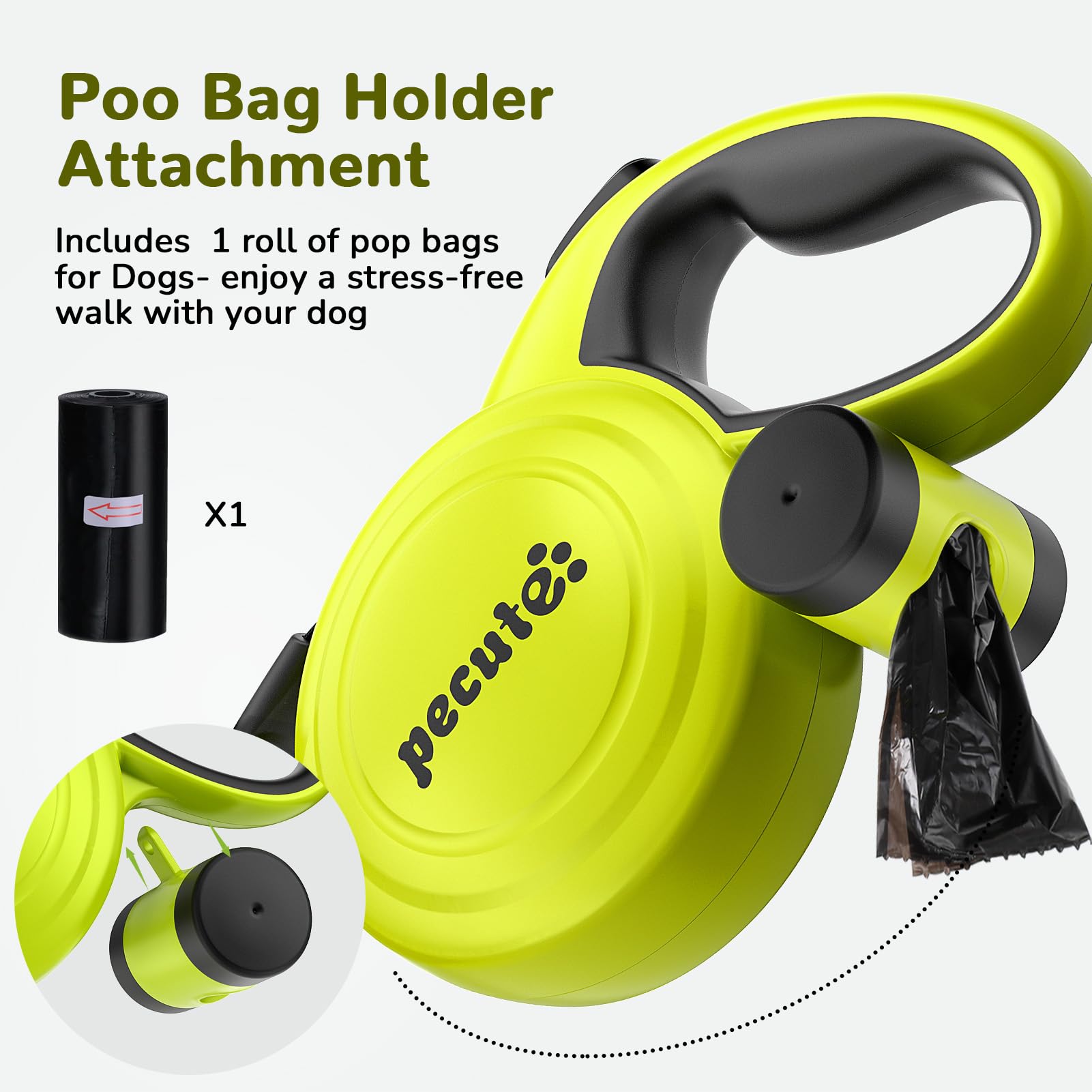 Porte-sac intégré avec 15 sacs inclus