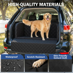 Pecute SUV Cargo Liner dos-antiderapant assure une tenue stable du chien et du chargement.