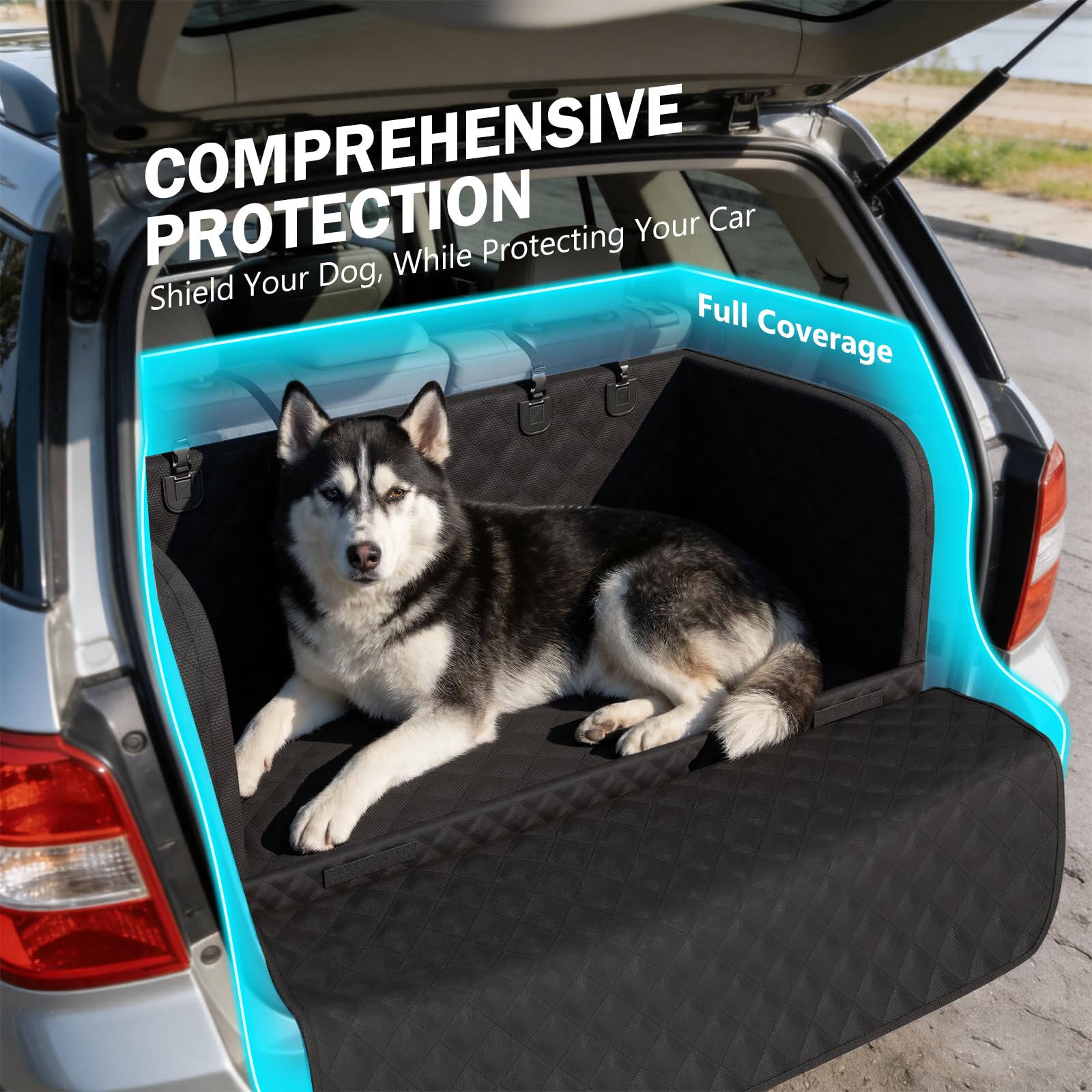 Pecute SUV Cargo Liner protec-bumper-roll-down protège le pare-buffle lors des chargements.