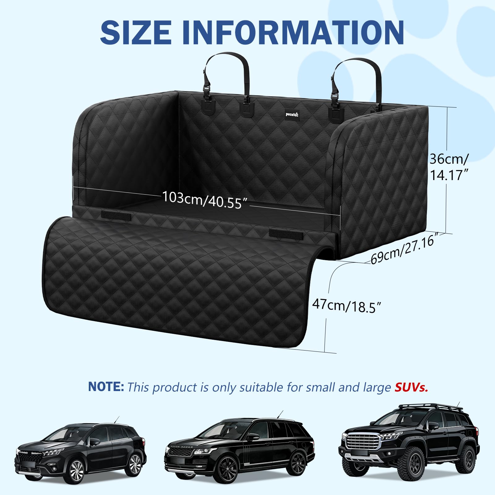 Pecute SUV Cargo Liner usage-multi-scene versatile pour trajets et sorties.