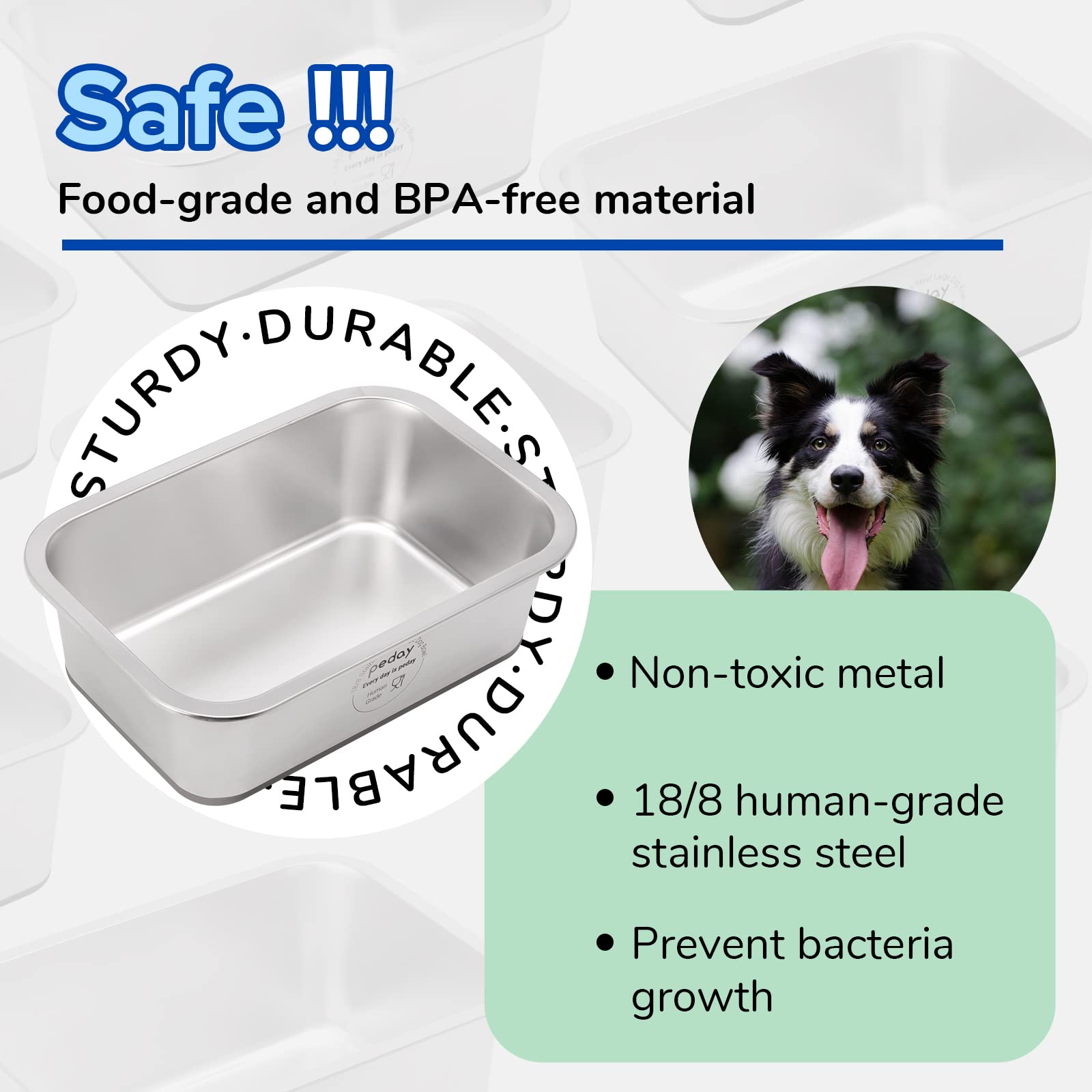 PEDAY bol-base silicone antiderapante – stabilise le bol et reduit le bruit.