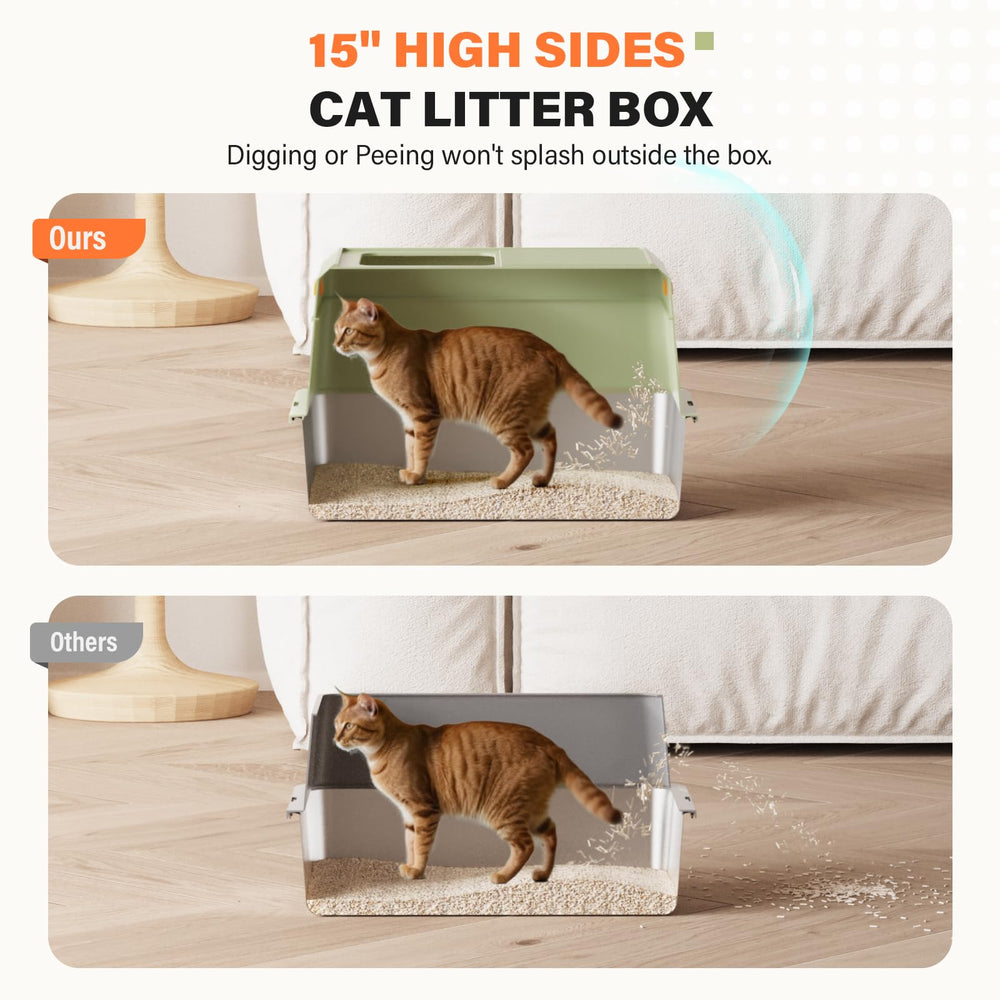 PEDIBAT Litière inox avec pelle, nettoyage facilité et hygiène.