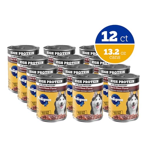 Pedigree boeuf et bison humide, goût réel apprécié par le chien