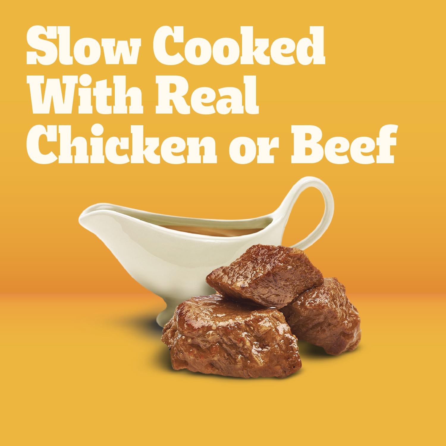 Pedigree Choice Cuts en Gravy, protéines réelles et texture tendre pour chien adulte.
