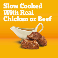 Pedigree – texture tendre et sauce savoureuse qui accompagne les croquettes.