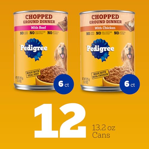 Pedigree Chopped Ground Dinner livre une portion polyvalente pour chien adulte