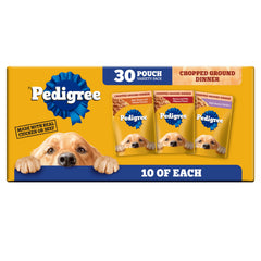 Sachet Pedigree Chopped Ground Dinner 3,5 oz prêt à servir pour chiens adultes