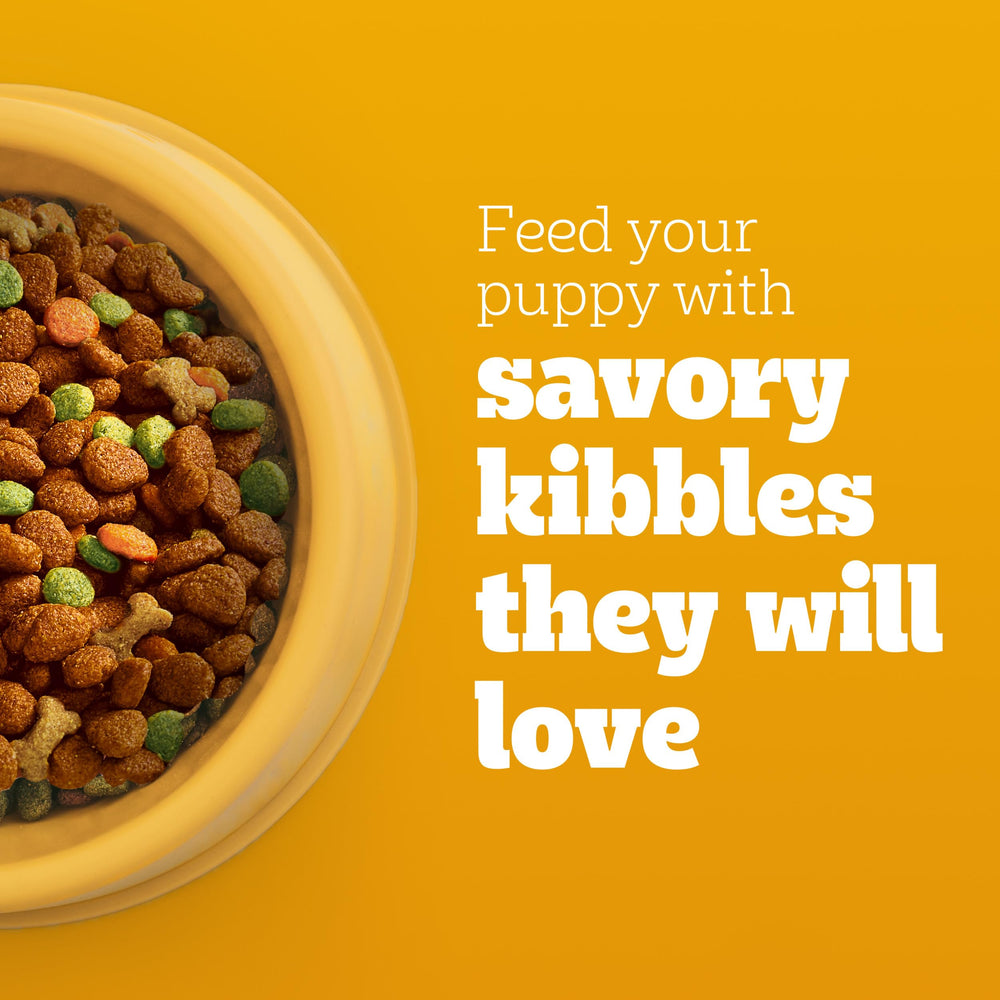 Pedigree croquettes chiot soutien immunitaire par des nutriments essentiels.