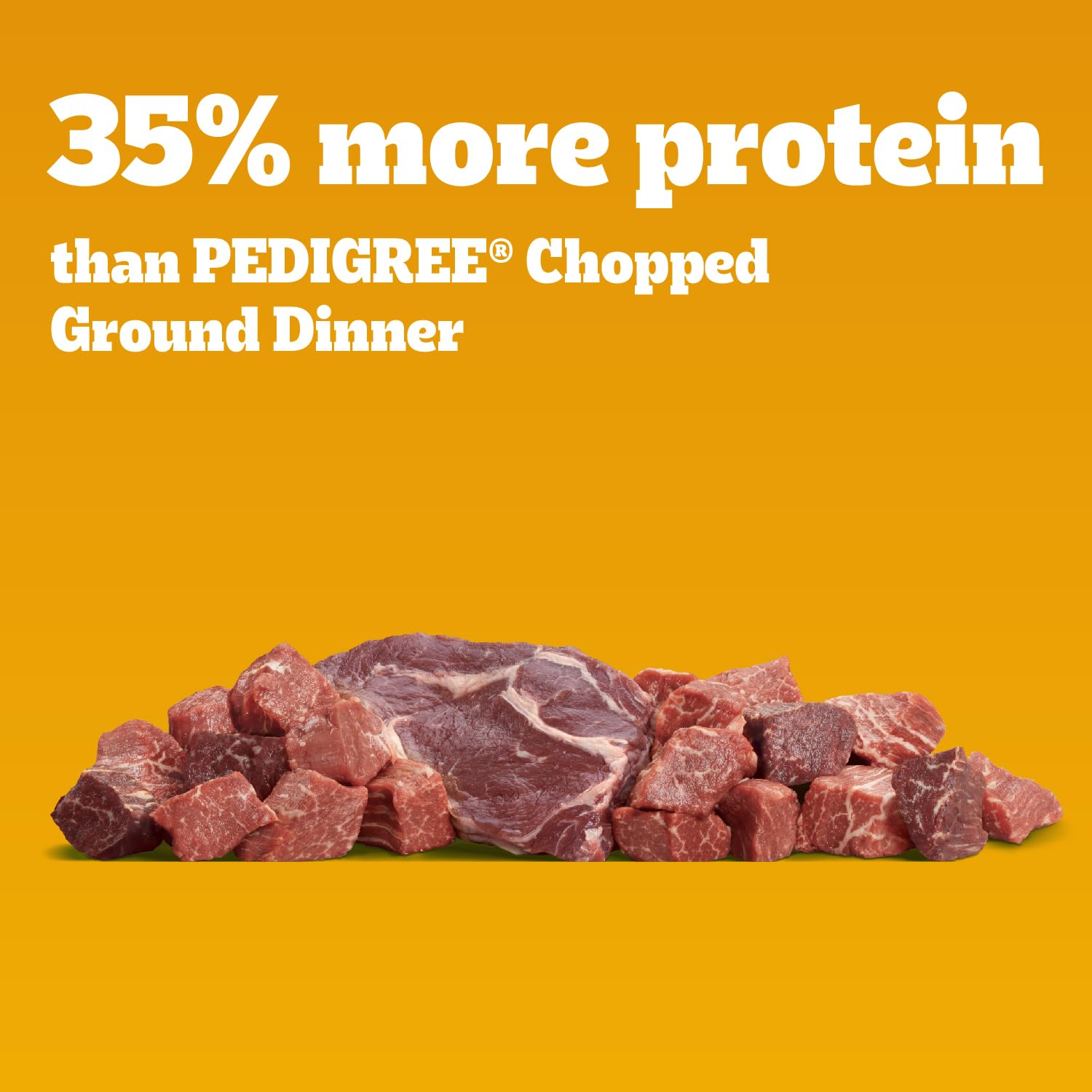 Pedigree cuisson lente boeuf-bison, texture tendre et savoureuse