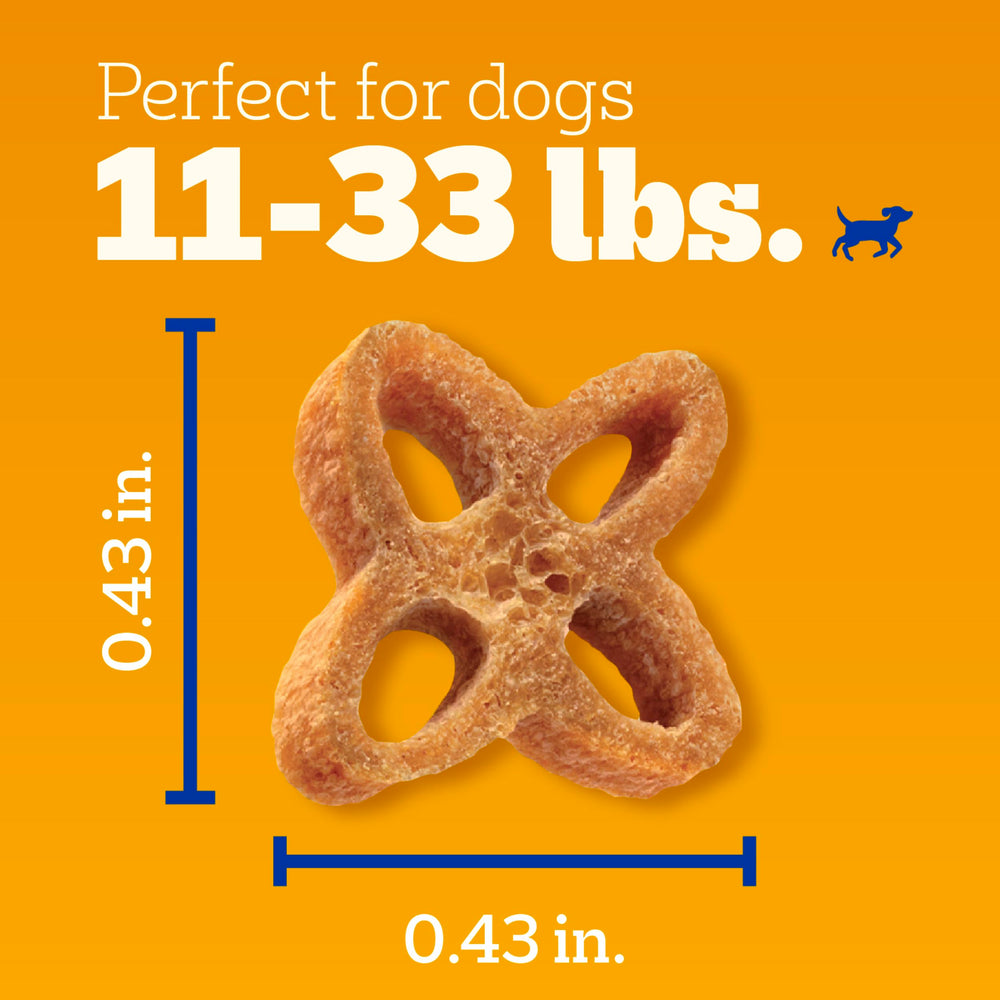 Pedigree Dentastix Chewy Chunx calories faibles, récompense adaptée sans excès.