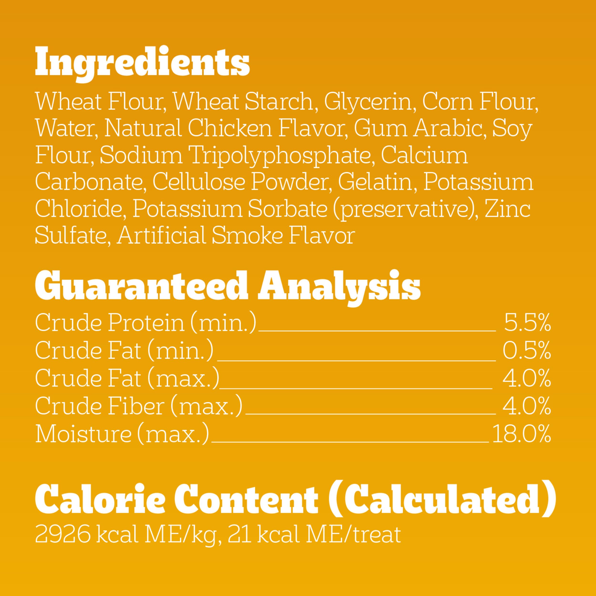 Pedigree Dentastix Chewy Chunx, moins de 25 calories par friandise, récompense légère.