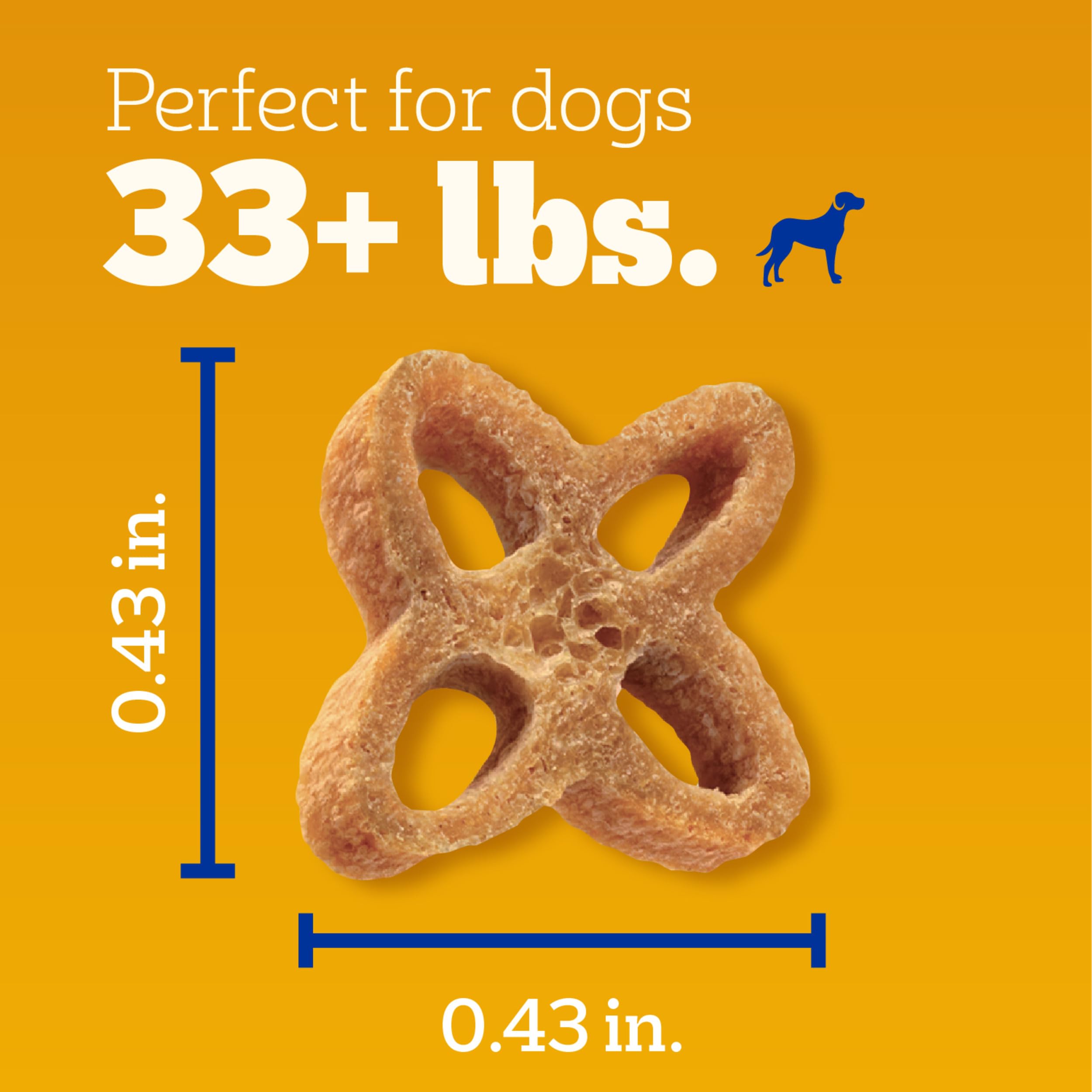 Pedigree Dentastix Chewy Chunx saveur poulet, plaisir pour le chien et soin dentaire possible.