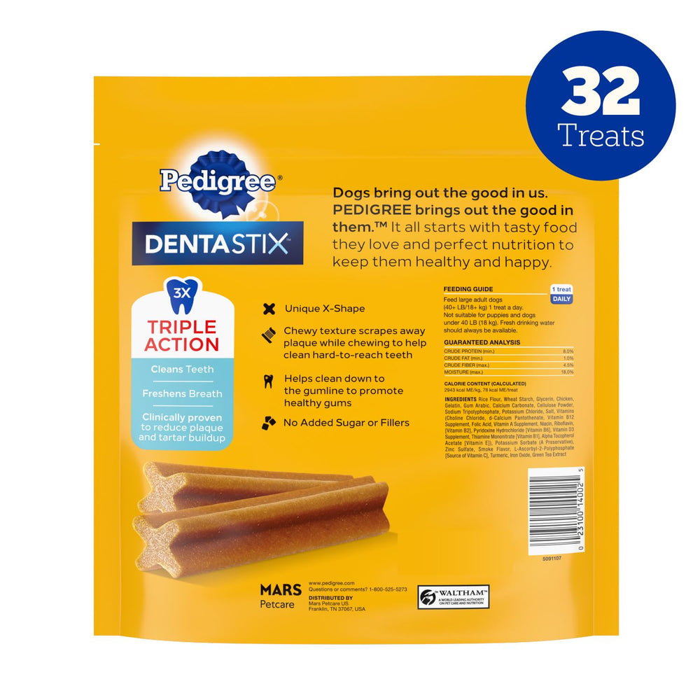 Dentastix Pedigree, saveur poulet original appréciée par les chiens