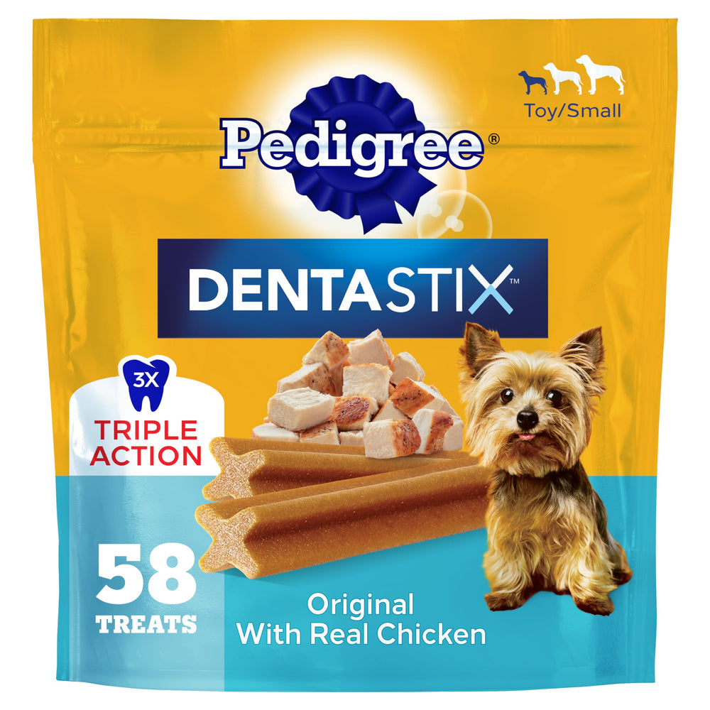 Pedigree Dentastix paquet-petits-chiens pour utilisation quotidienne pratique.