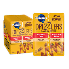 Pedigree Drizzlers – sachet-sauce savoureuse, rehausse les croquettes.