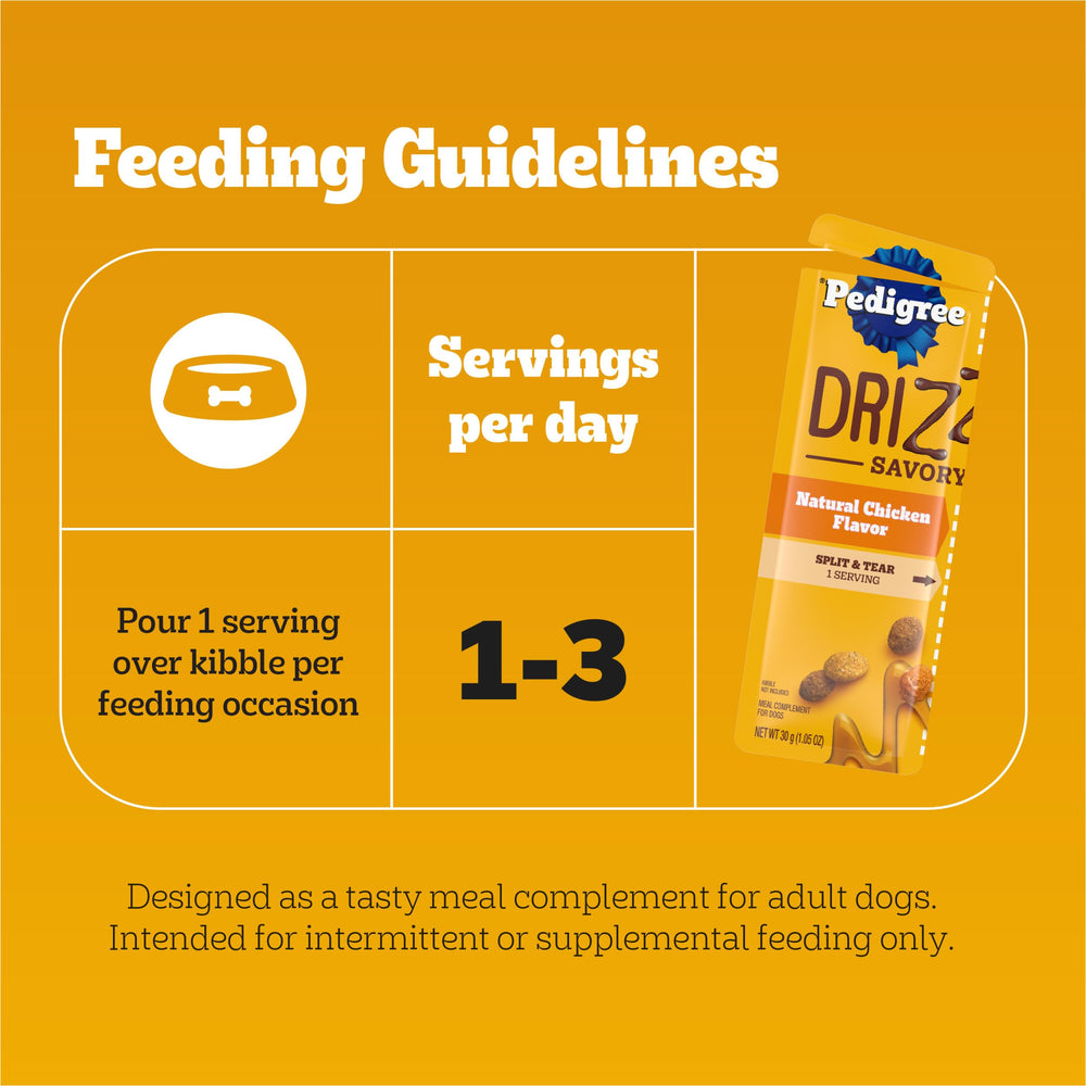 Pedigree Drizzlers utilisation facile pour repas quotidiens.