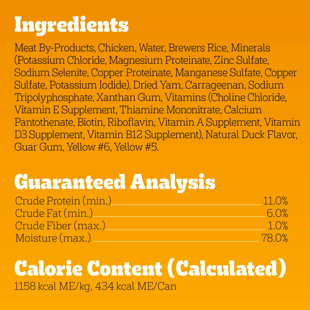 Pedigree Haute Protein, vitamines et minéraux.