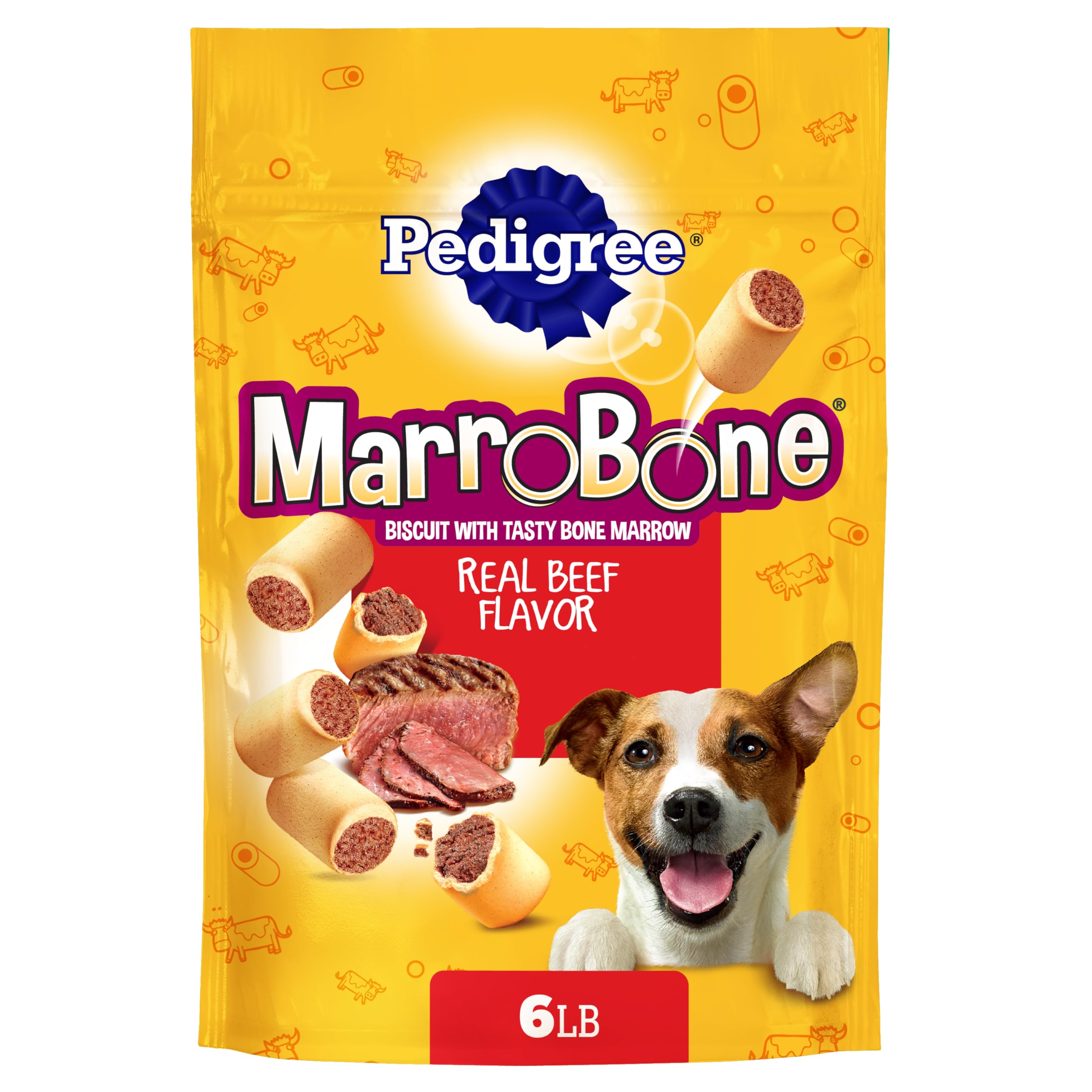 Friandises Pedigree MarroBone au boeuf réel, croquant et appétissantes pour chiens
