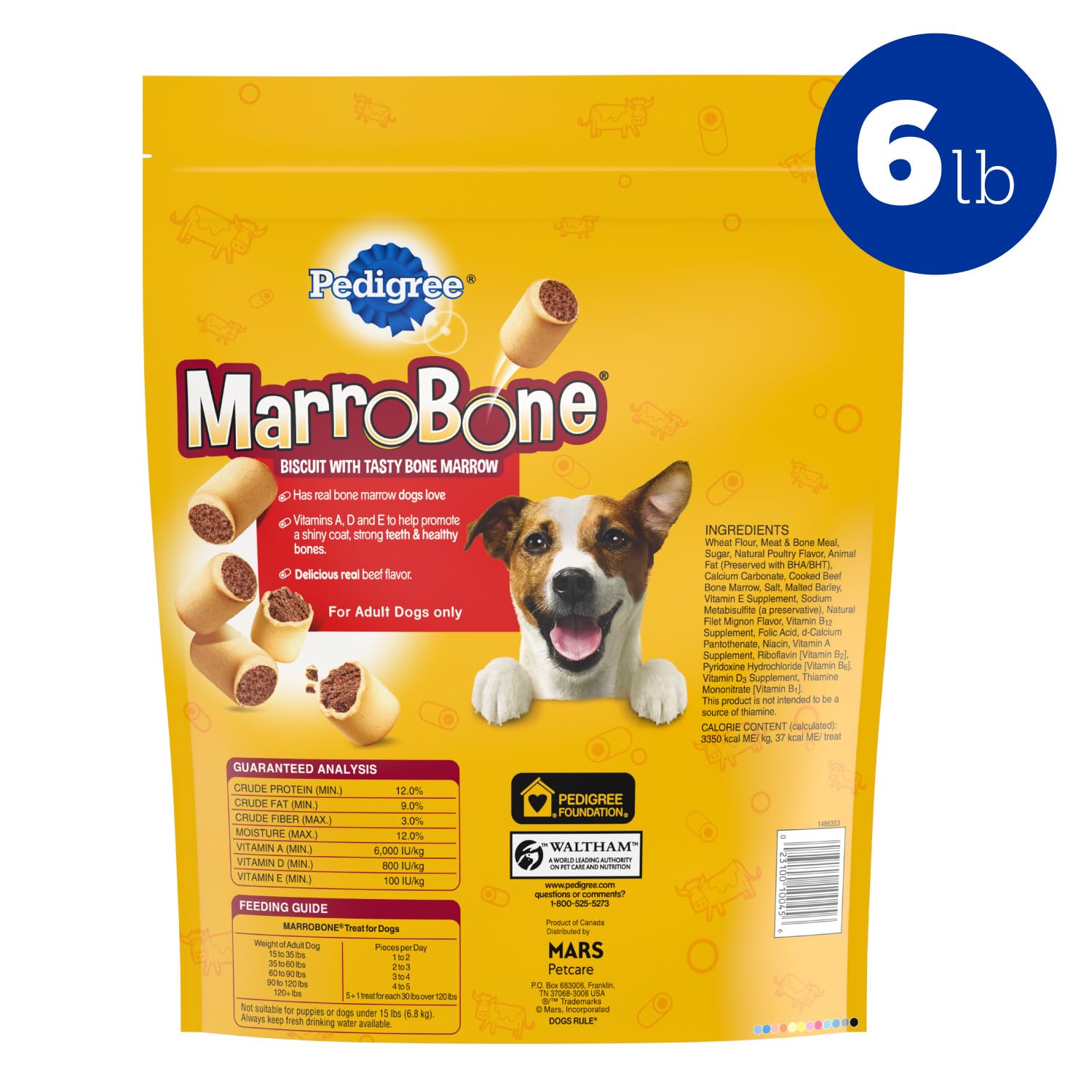 Pedigree MarroBone composition nutritionnelle adaptée petites races