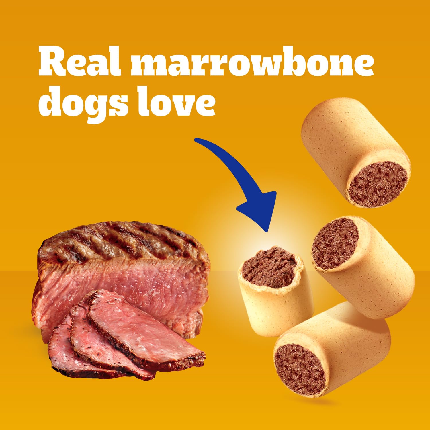 Pedigree MarroBone vitamines A D E incluses pour petits chiens