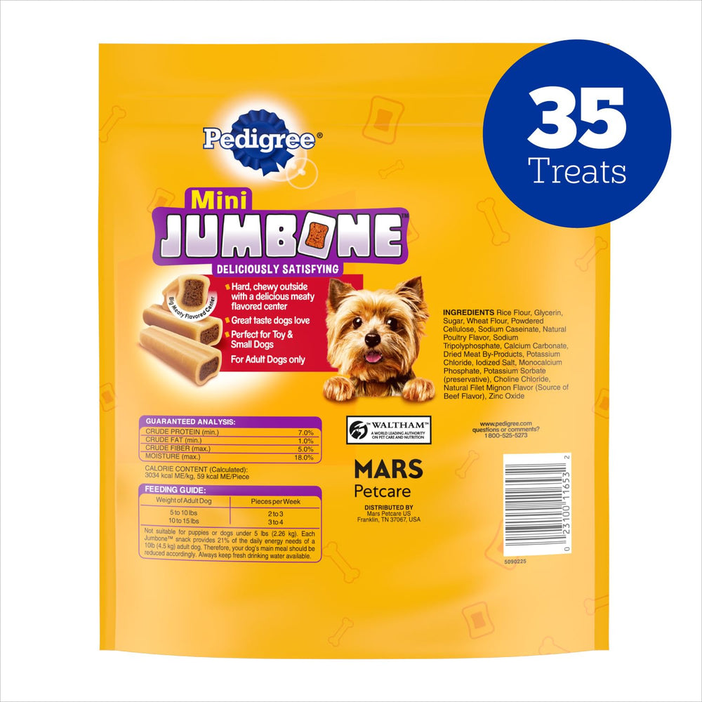 Pedigree Mini Jumbone pack-35-friandises – moments quotidiens de jeu et récompense