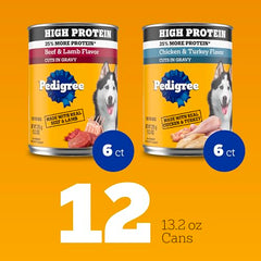 Pedigree Nourriture humide avec sauce naturelle, parfaite comme repas complet.