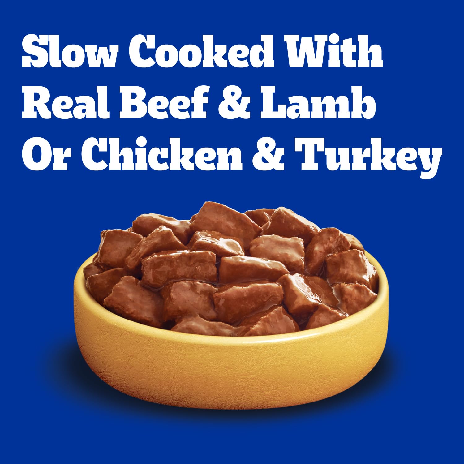 Pedigree Boîte ouverte montrant le repas, pratique et sans dégâts.