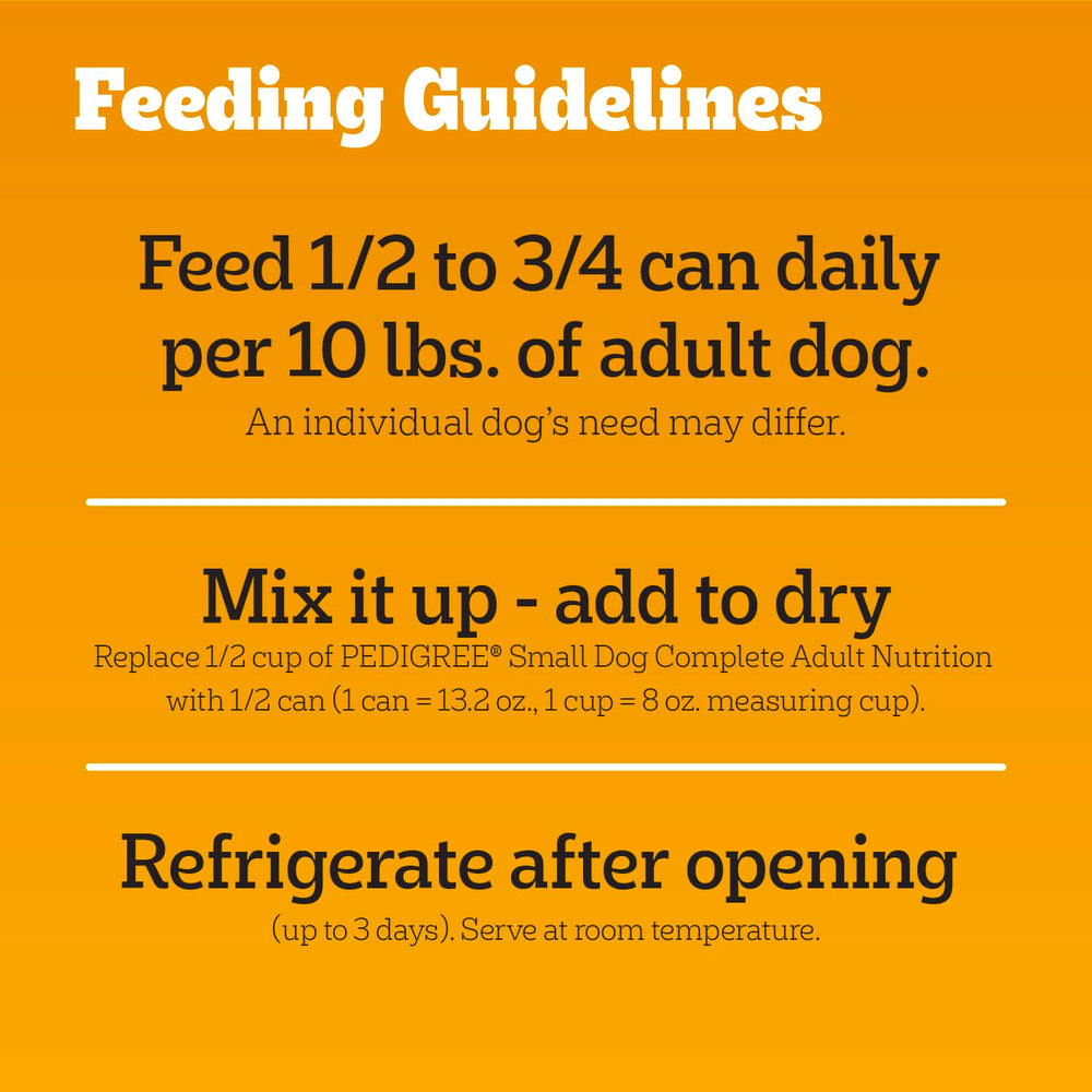 Pedigree Petits Chien Ensemble 12 Boites : format pratique pour le rangement et le service.