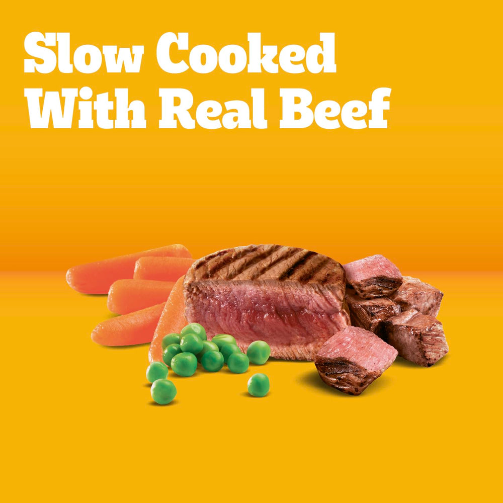 Pedigree Petits Chien Legumes : légumes savoureux complétant la saveur de steak.