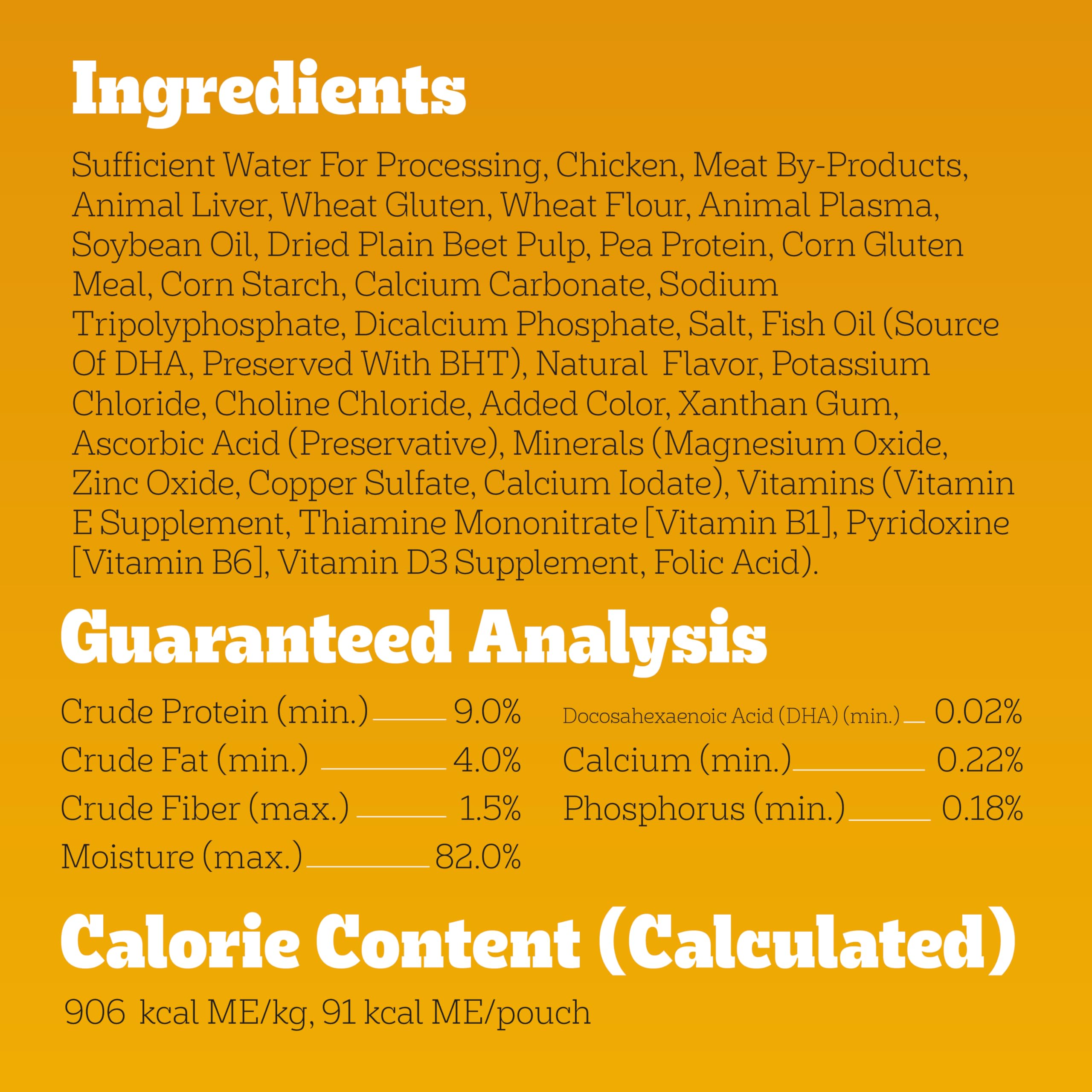 DHA et calcium présents dans la formule Pedigree Puppy Morsels