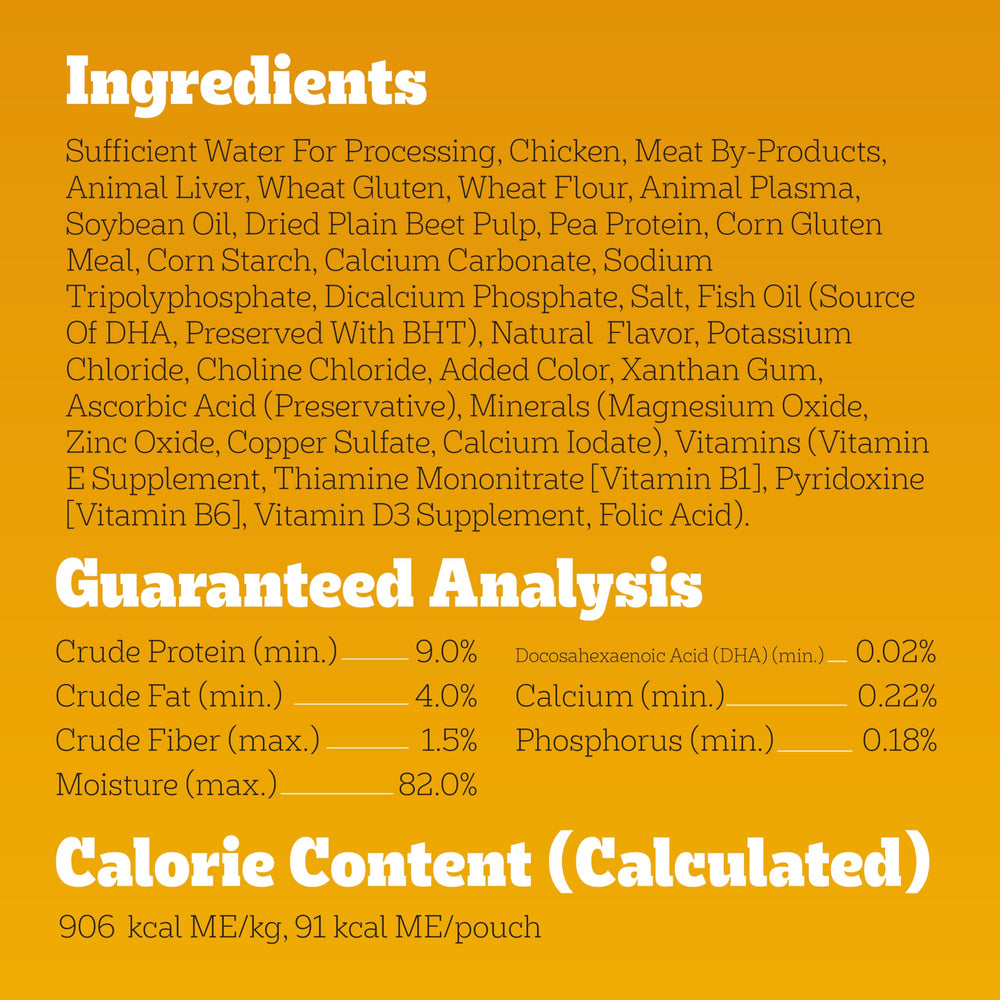 DHA et calcium présents dans la formule Pedigree Puppy Morsels