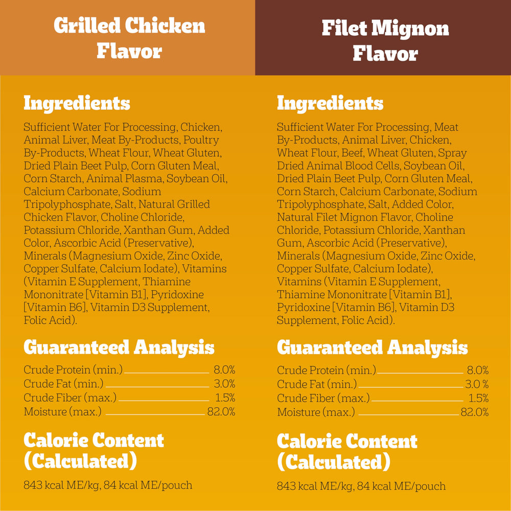 Pedigree Tranches Sélection en Sauce — etiquette lisible et emballage sûr