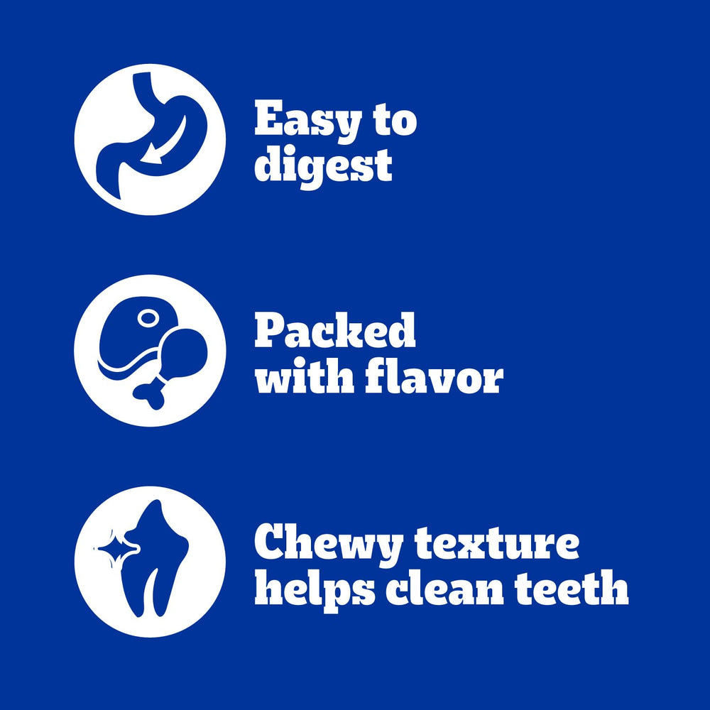 Texture moelleuse peut contribuer à l'hygiène dentaire lors des mâchages.