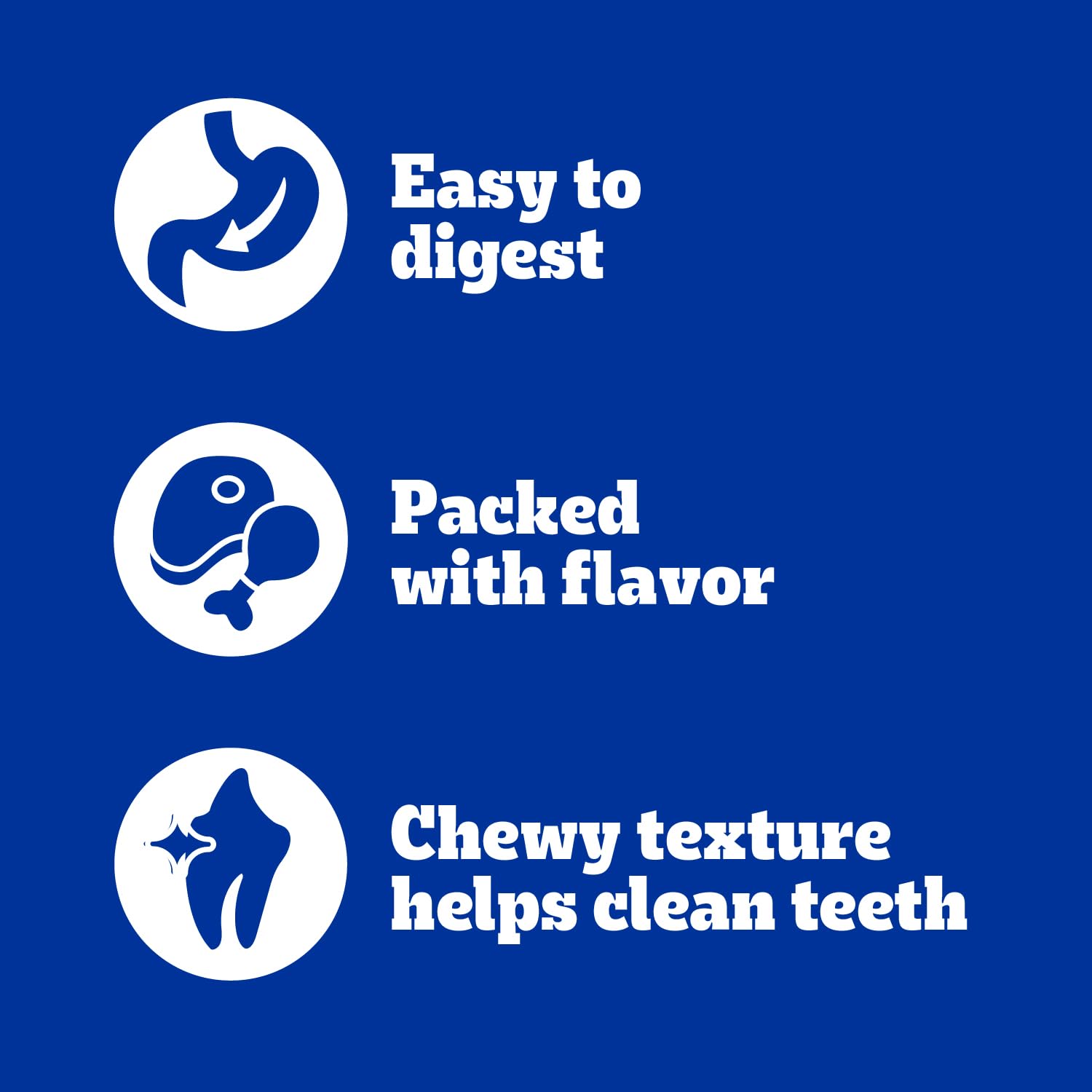 Pedigree Twisty Chews soutient l’hygiène dentaire lors de la mastication.