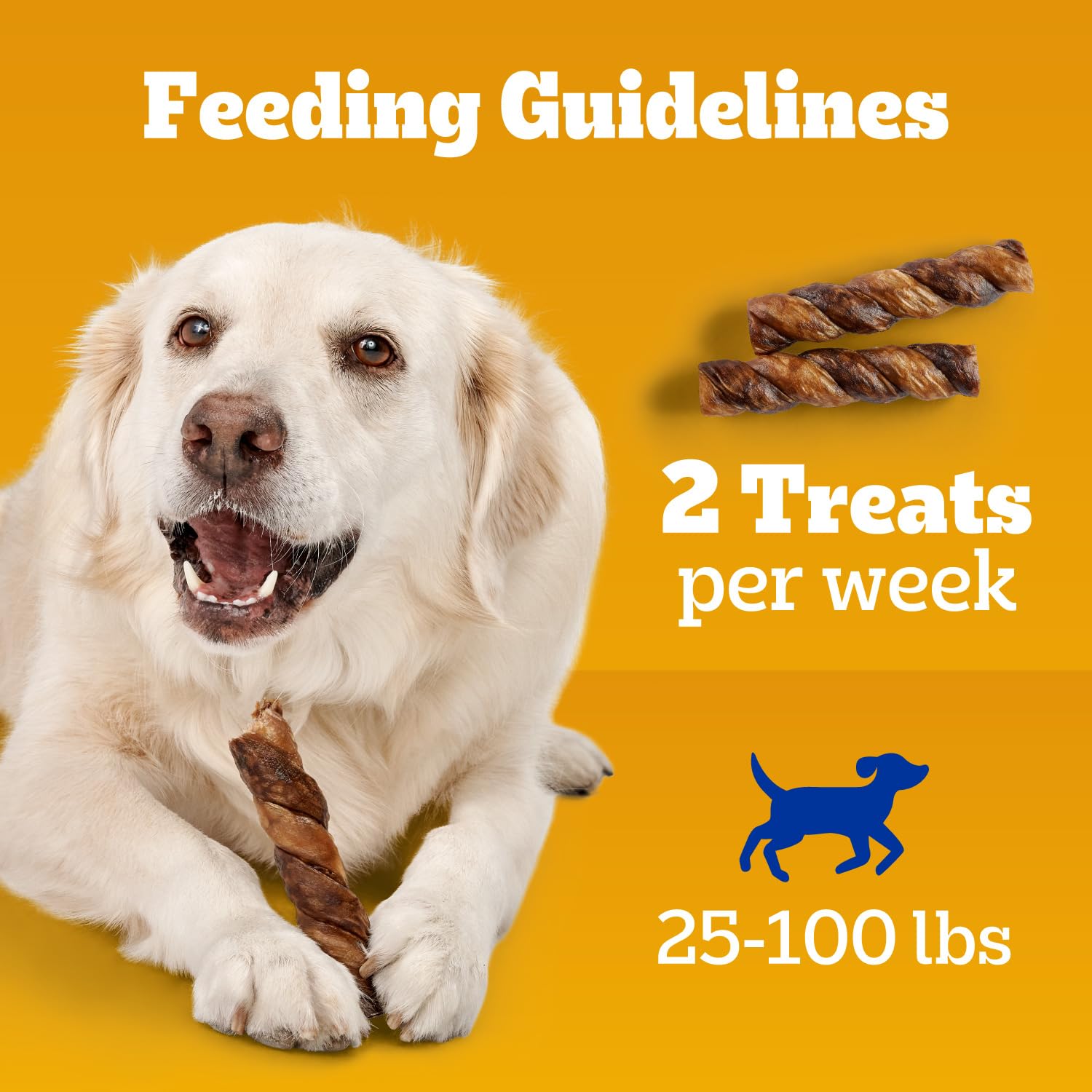 Convient aux chiens adultes entre 25 et 100 lb.