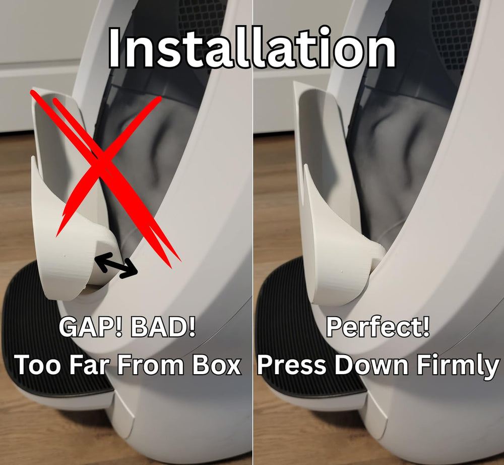 Pee Guard Max Shield LR4 vue globale de l installation et de l espace.