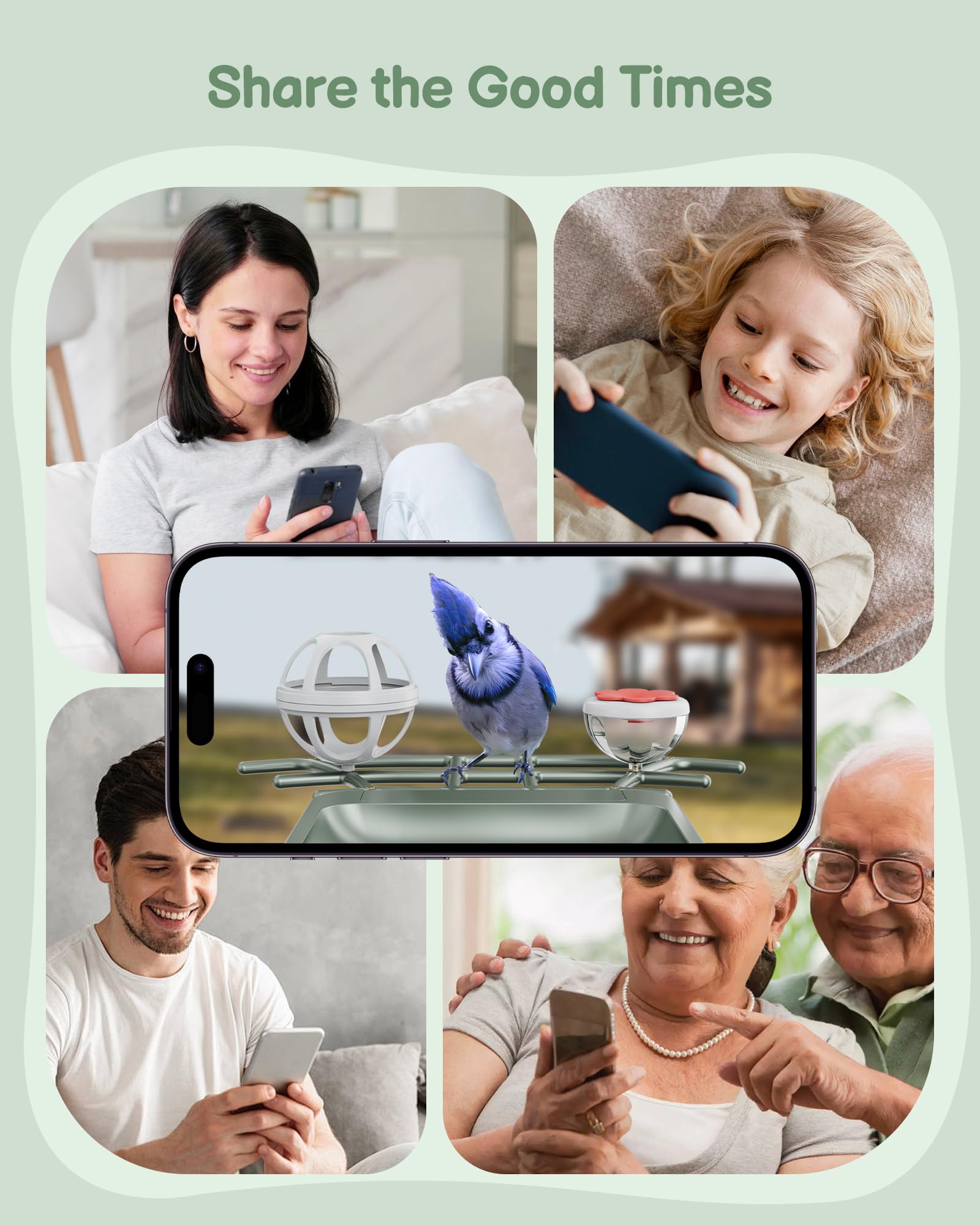 PEEIPM Mangeoire-oiseaux caméra 2K : cadeau idéal pour les passionnés et les familles.