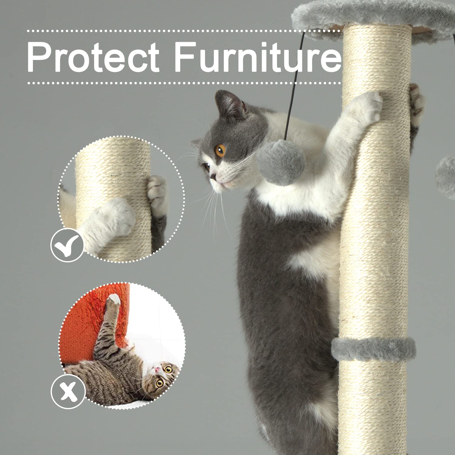 Balle suspendue PEEKAB pour stimuler le jeu du chat.