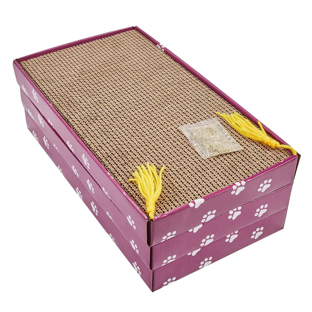 PEEKAB chat-grattoir carton grand format pour griffes et jeu
