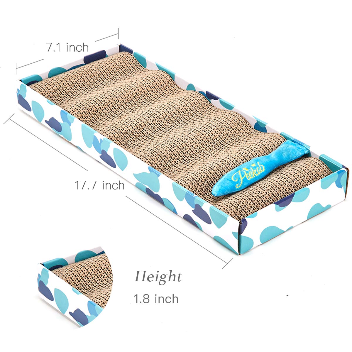 PEEKAB-grattoir-dimensions-177x72x18-pouces, taille adaptée pour petits chats.