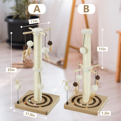 PEEKAB griffoir-sisal-chat-interieur-jouets-interactifs divertissent le chat au quotidien.