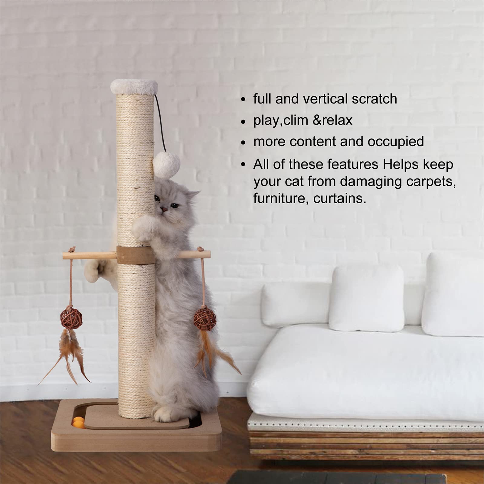 PEEKAB oiseaux sur les branches, distraction naturelle pour chats